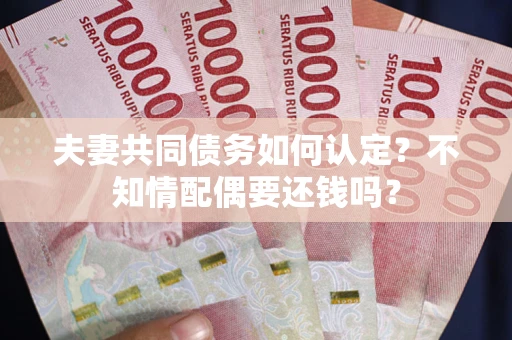 北京夫妻共同债务如何认定？不知情配偶要还钱吗？