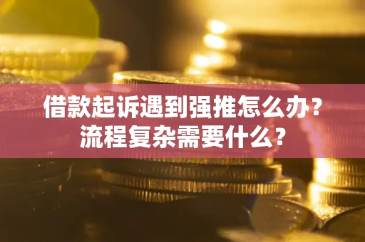 北京借款起诉遇到强推怎么办？流程复杂需要什么？