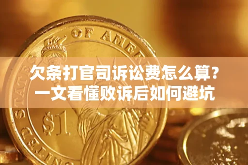 北京欠条打官司诉讼费怎么算？一文看懂败诉后如何避坑