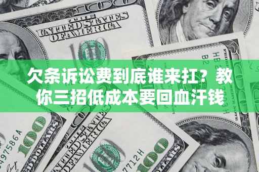 北京欠条诉讼费到底谁来扛？教你三招低成本要回血汗钱
